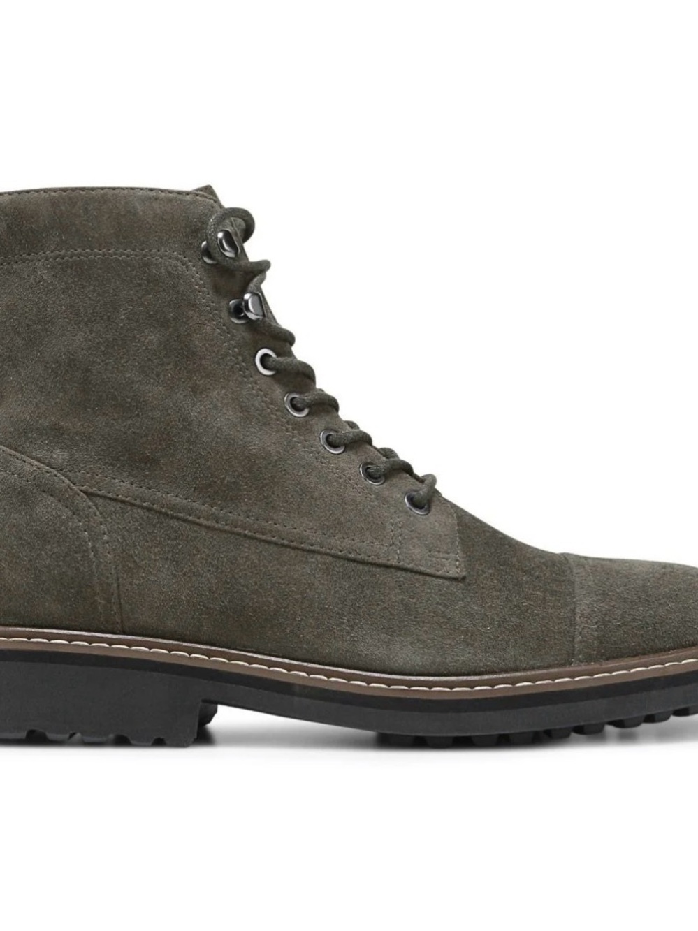 Vionic Grey Olive Suede Men's Chukka Boot